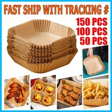 Air Fryer Liners 50/100/150 pcs Disposable Parchment Paper Liner Non Stick Food