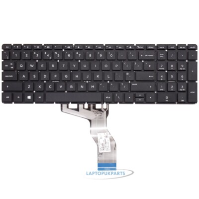 Ersatz für HP 250 G6 Modell 3168NGW schwarz UK Layout Laptop englische Tastatur