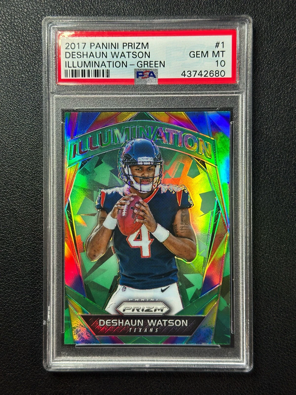 Deshaun Watson Panini Prizm Illumination #1 Green