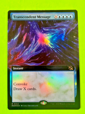 MTG March of the Machine ( Transcendent Message ) FOIL Extended Art | eBay