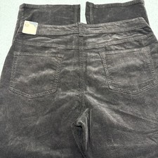 NWT Pilcro Yaya Mid Rise Corduroy Stretch Cropped Flare Jeans BROWN Size 32