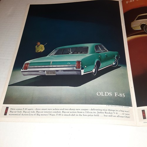 1966 OLDSMOBILE 66 BLUE ROCKET ACTION CAR SALES BROCHURES-PA1 - Picture 8 of 11