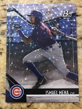 FOIL ICE 2021 Bowman Platinum Ismael Mena Prospect Card #TOP-77 Chicago Cubs HOT