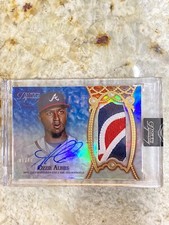 🔥 OZZIE ALBIES 2022 Topps Dynasty #DAP-0A3 Autograph Tri Color Patch 1/10 ⚾️