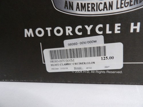 HARLEY DAVIDSON CLASSIC CRUISER GLOSS BLACK HELMET SIZE MEDIUM - Picture 19 of 19