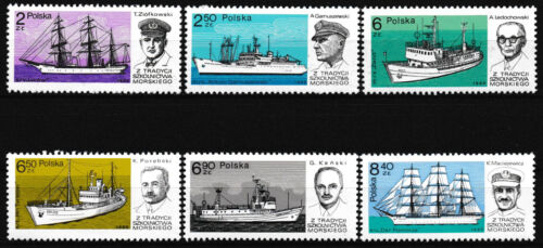 Pologne - jeu de bateaux-écoles timbre neuf 1980 Michel 2699-2704 - Photo 1/1