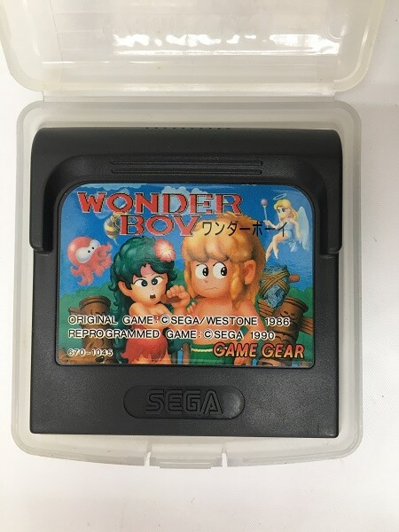 WONDER BOY Game Gear Sega with Box and Manual Japan Import F