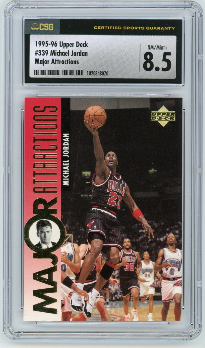 MICHAEL JORDAN CHARLIE SHEEN 1995-96 Upper Deck Major