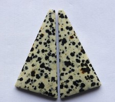 50.00 Cts Natural Dalmation Jasper 41.5mm X 21.5m each Cabochon Loose Match Pair