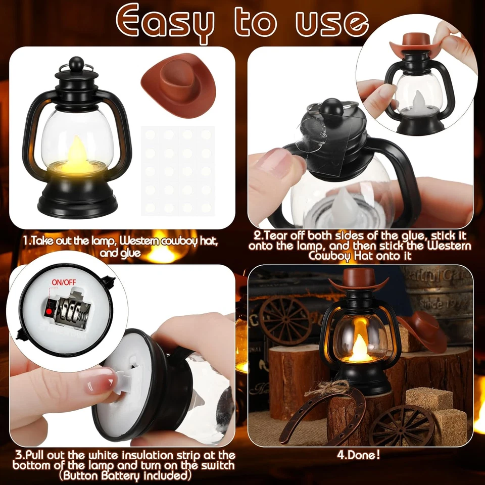 120 Pcs Cowboy Theme Party Decoration Western Party Decor Rodeo Table Centerpiec - Image 3 of 4