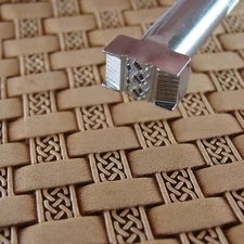 Celtic Basket Weave Leather Stamp, Stainless Steel Leather Stamping Tool