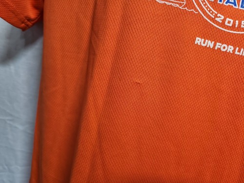 2015 NYRR Staten Island Half Run for Life Mens Small Orange Jersey - Picture 5 of 10
