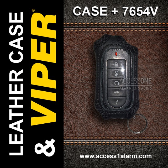 Viper 7654V WITH The High Quality Genuine Leather Remote Control Case