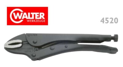 Carl Walter 4520/12 Large Grip Pliers 12 Inch Half Round Jaw Made in Germany