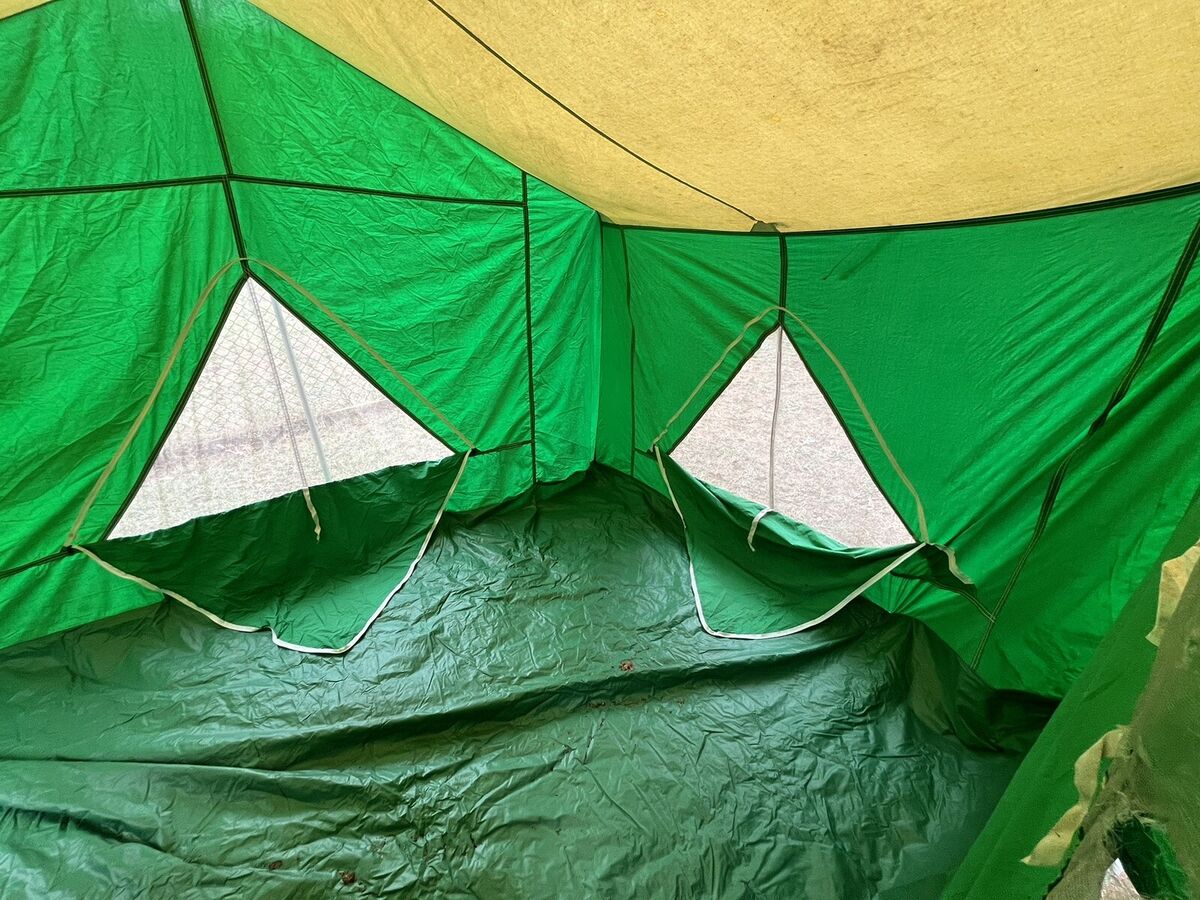 Vintage Coleman Canvas American Heritage Cabin Camping Tent Vintage Coleman Canvas American Heritage Cabin Camping Tent