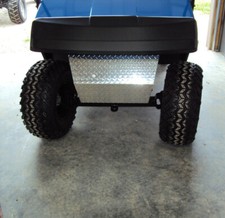 Aluminum Diamond Plate Front Bumper Shock Cover for EZGO TXT/PDS Golf Cart 94 up