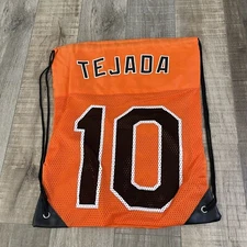TEJADA #10 Orange String Dust Bag Gym Drawstring  Backpack