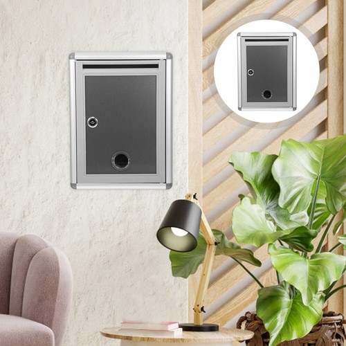 Wall Mounted Lockable Suggestion Box With Slot - Stainless Steel Post Box For - Picture 2 of 12