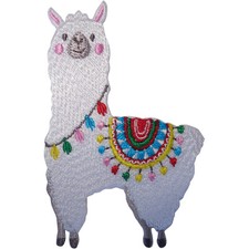 Alpaka Lama Patch Bügelbild Kleidung aufnähen Lama Stickerei Schaf bestickt Abzeichen