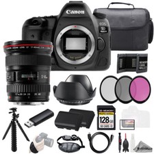 Canon EOS 5D IV  EF 17-40mm f/4L USM Lens 128GB ExtBat 3PC Filter-Kit
