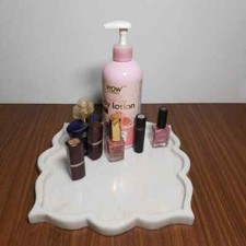 Arabesque Marble Tray, Marble Tray, White Marble Tray, Decorative Tray
