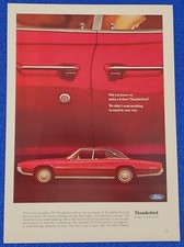 1967 FORD THUNDERBIRD ORIGINAL PRINT AD SUICIDE DOORS CLASSIC AMERICAN MADE ICON