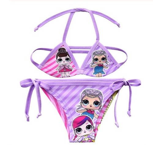 Costume 3-12 anni 2pz bikini mare Lol Disney bambina 24 mesi -6anni estate  vaca | eBay