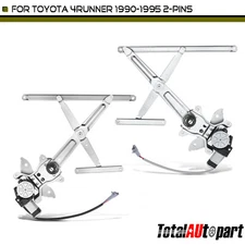 2Pcs Power Window Regulator & Motor for Toyota 4Runner 1990-1995 Front LH & RH