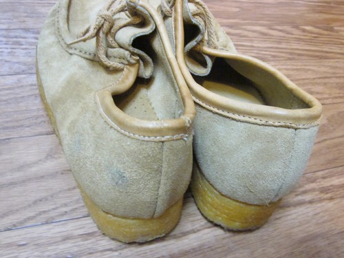 Della Camel Color Sheep Skin Shoes Men's 9 Made in Spain - Picture 9 of 9