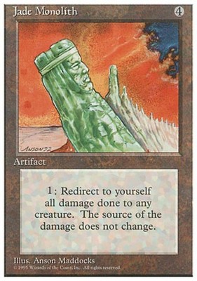 Jade Monolith - 4E MTG - Light Play