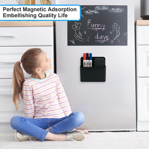 3 Pack Magnetic Pen Holder, Wall Mount Magnetic Dry Erase Marker Holder with ... - Picture 7 of 7