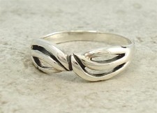 ELEGANT .925 STERLING SILVER FILIGREE RING size 7 style r1419