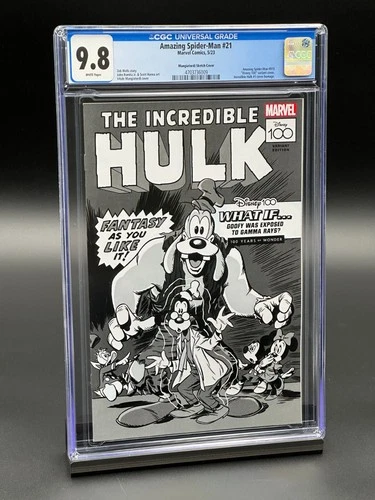 Amazing Spider-Man #21 CGC 9.8 (2023) - DISNEY Mangiatordi Sketch 1:100