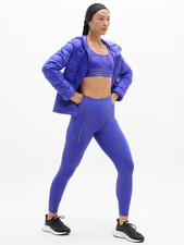 Athleta Rainier High Rise Reflective Print Leggings Medium Borealis