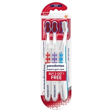 Parodontax Adult Expert Gum Care Manual Toothbrush Pack Of 3, Free , White