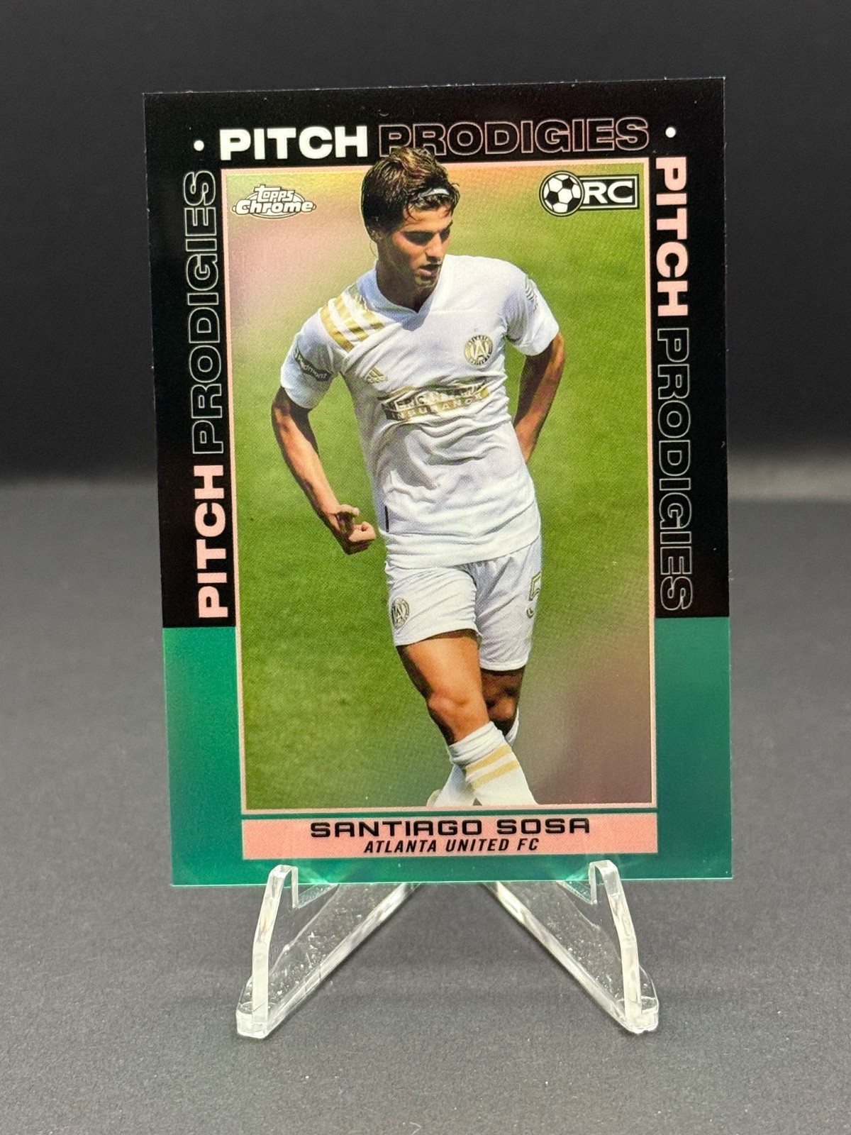 2021 Topps Chrome MLS - Pitch Prodigies Santiago Sosa #189 Aqua /299 (RC)