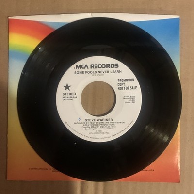 Steve Wariner, 45 rpm, Promo, VG+, Some Fools Never Learn, MCA-52644