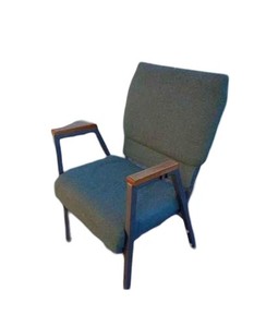 21'' Wide Teal/Green Fabric Stacking Aduitorium Chairs with Silver Vein Frame