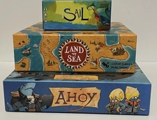 Barely Used Board Game Lot Ahoy Leder Games Land vs Sea Good Games Sail Allplay