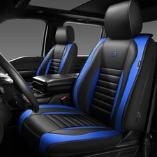 CAR PASS Nappa Leather Car Seat Covers Front Seats, Luxury Seat Protector for...