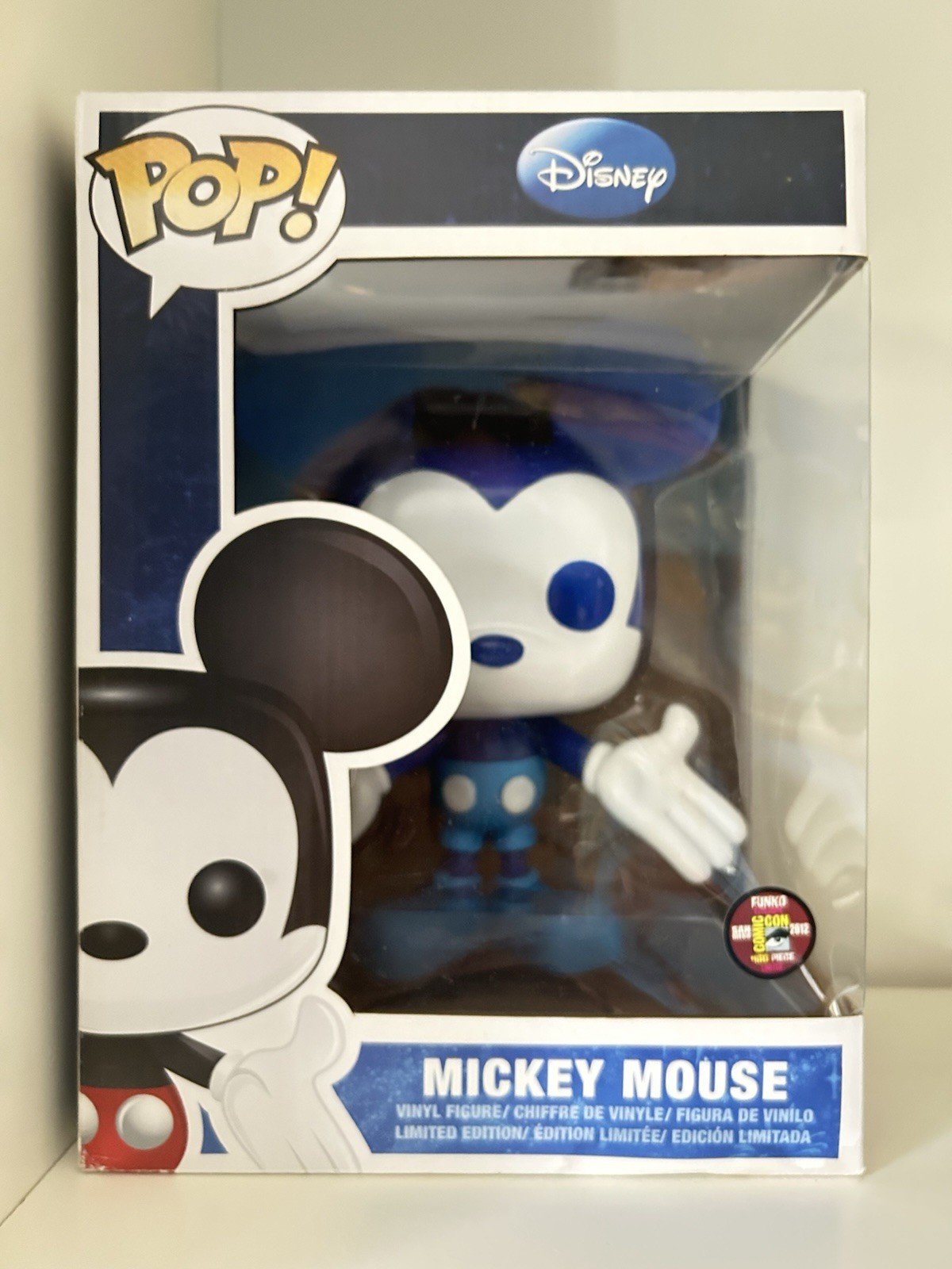 Funko Pop Vinyl Disney Blue Mickey Mouse 9" Inch SDCC 2012 R
