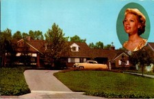 1950's OLD CAR AT HOME OF DINAH SHORE Beverly Hills - Los Angeles CA a/14 BJ7846