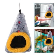 Bird Hanging Hammock: Winter Warm Parrot Nest House Bed - Plush Snuggle Pet