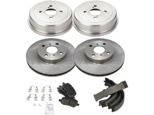 For 1998-2002 Toyota Corolla Brake Pad Rotor Shoe Drum Kit 41138kmcq