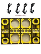 CHUCHERO BOX FOR SPEAKER 12" 4 DRIVER 2T 2LA BRAZILIAN STYLE FREE CABLE PLUGS