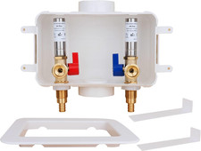 Washing Machine Outlet Box,Pex Laundry Box Washer Wall Box with Drain Recessed W