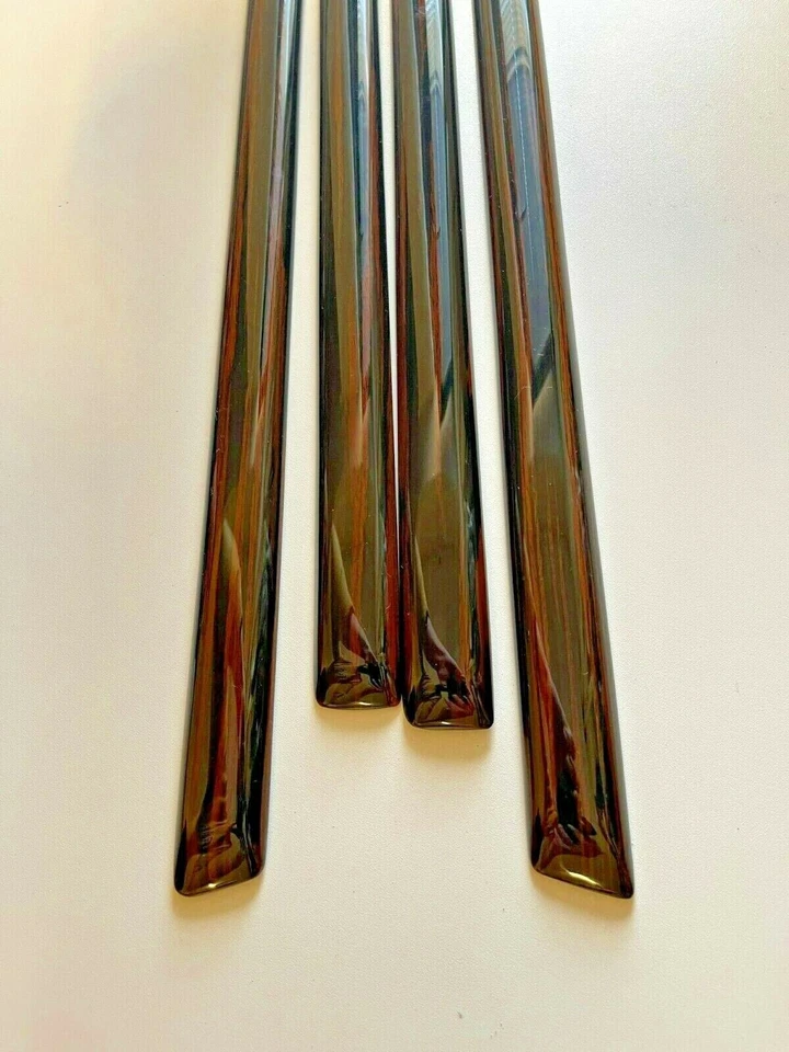 Mercedes W109 280 SEL Carrocería Larga Ébano Interior Delgado Madera 4 Piezas Panel Puerta Embellecedores Foto 2 de 4