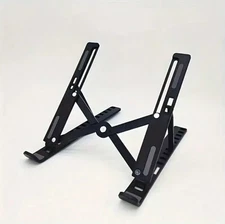1pc Height‑Adjustable Foldable Laptop Stand – Extra‑Large Ergonomic Desk Mount