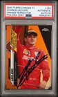 2020 Topps Chrome F1 #163 Charles Leclerc Orange Ref Rookie /25 PSA/DNA AUTO 10