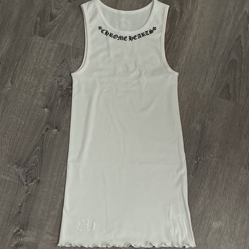 Chrome Hearts, Chrome Hearts White tank top size small